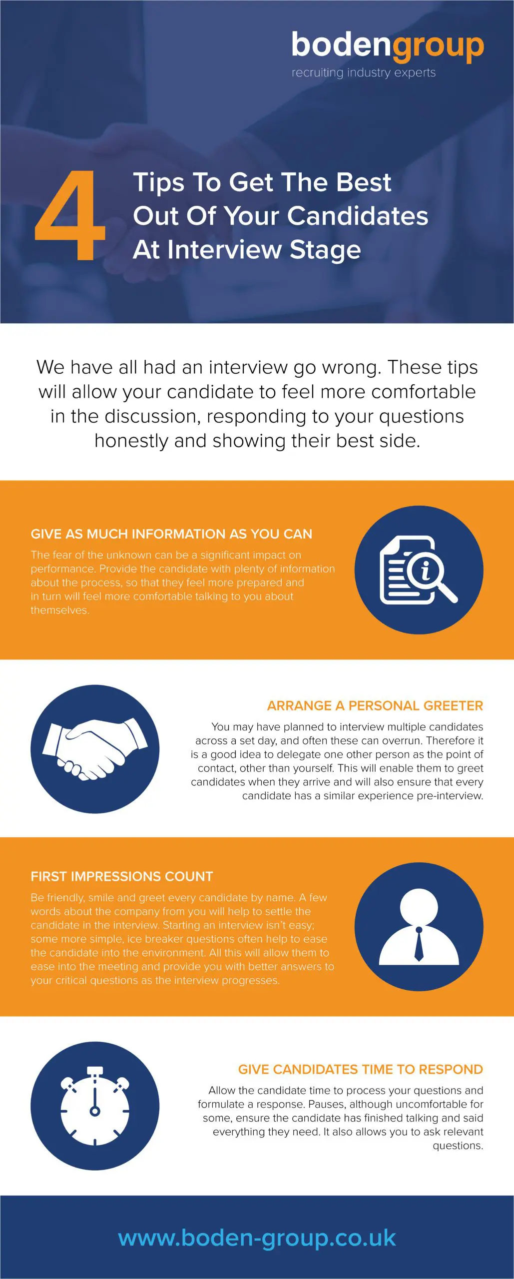 4 Tips to Getting The Best Out Of Your Candidate At Interview Stage (infographic) 1 getting the best put of candidates infographic