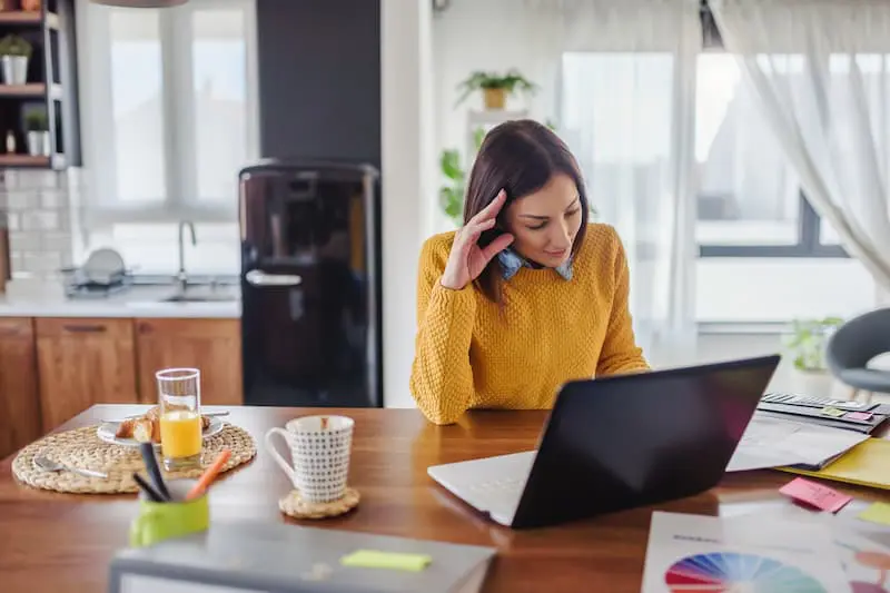 woman embracing flexible working